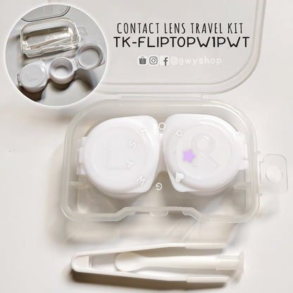 1 Pair Fliptop ☆ Contact Lens Travel Kit
