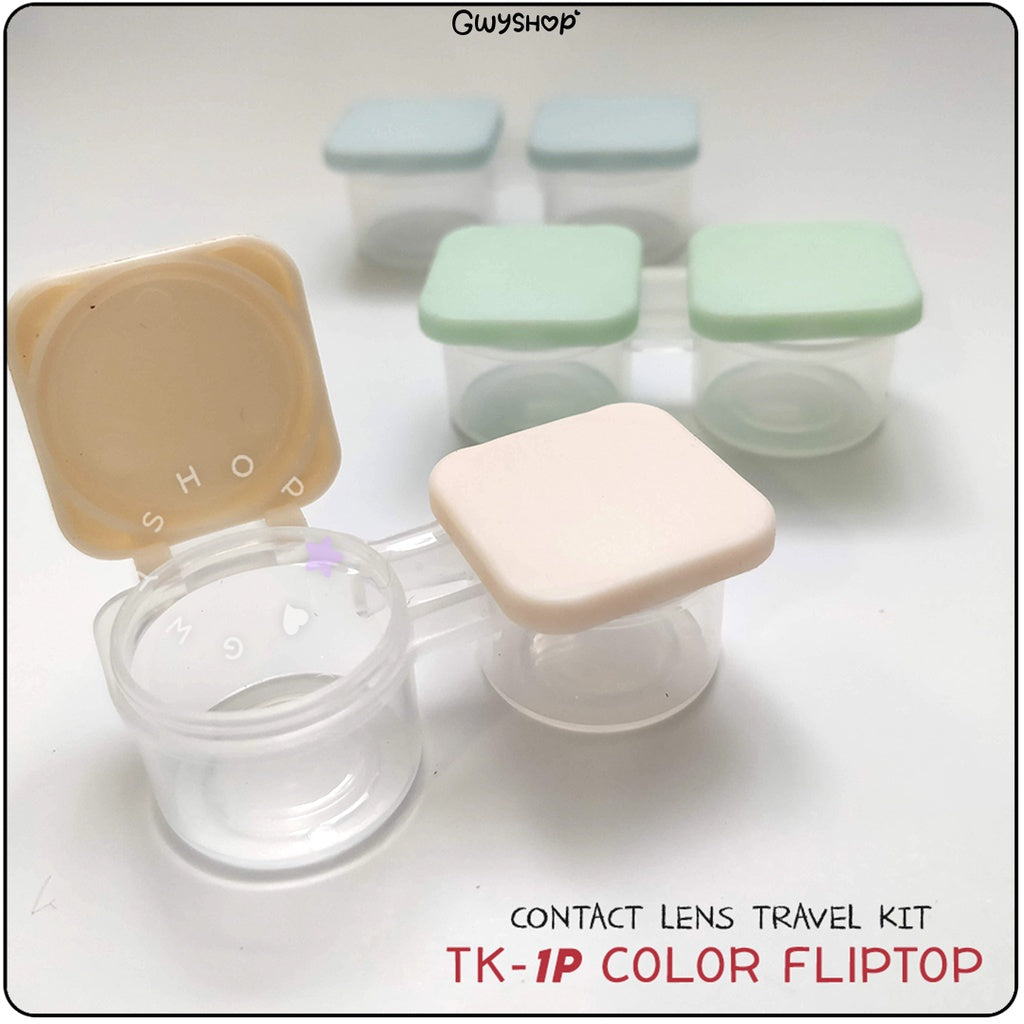 TK LC Color Fliptop Lens Case โ Contact Lens Travel Kit | Gwyshop