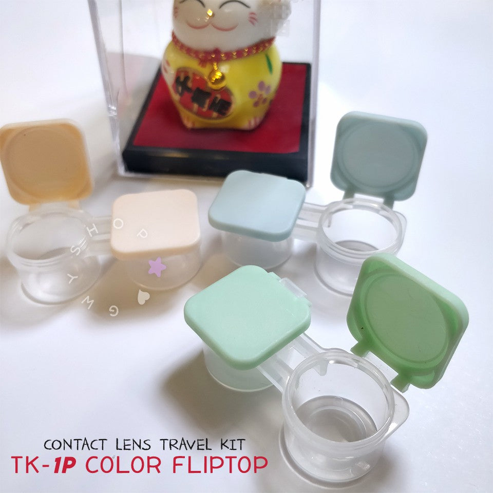 TK LC Color Fliptop Lens Case โ Contact Lens Travel Kit | Gwyshop