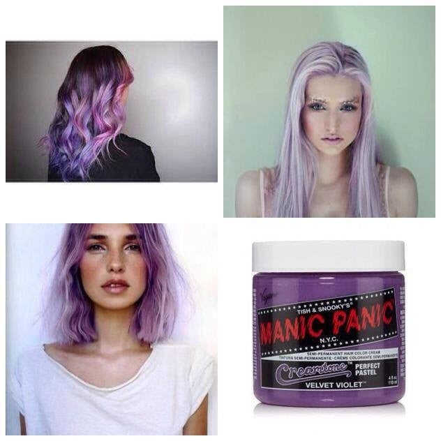Velvet Violet Creamtones ● Manic Panic Semi-Permanent Lavender Hair Dye - ilovetodye