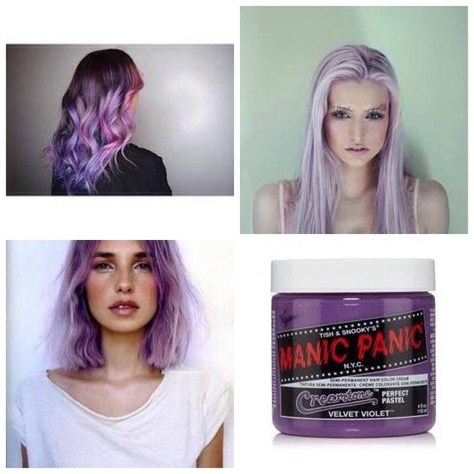 Velvet Violet Creamtones ● Manic Panic  Semi-Permanent Lavender Hair Dye - ilovetodye