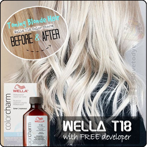 Wella Colorcharm Permanent Liquid Toners - T18 Lightest Ash Blonde
