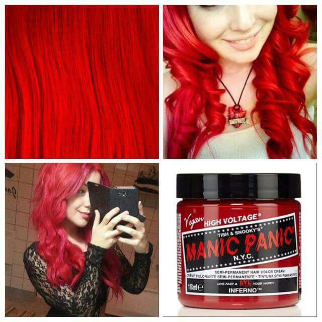 Inferno ● Manic Panic Semi-Permanent Red Hair Dye - ilovetodye