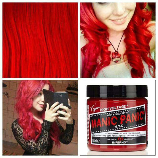 Inferno ● Manic Panic  Semi-Permanent Red Hair Dye - ilovetodye