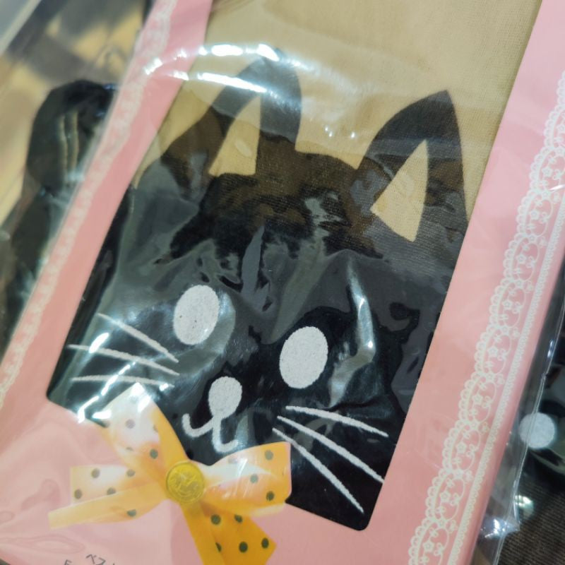 Black Cat Thigh High Stockings (Thin)