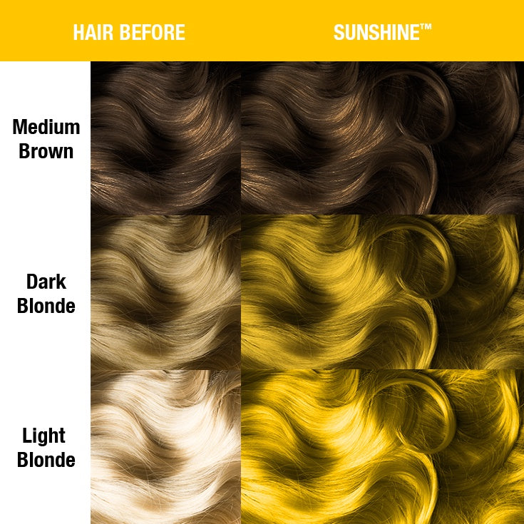 Sunshine ● Manic Panic Semi-Permanent Yellow Hair Dye - ilovetodye