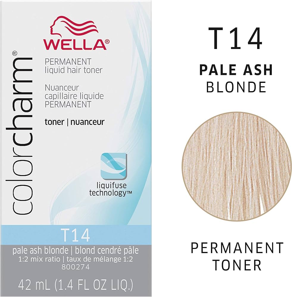Wella Colorcharm Permanent Liquid Toners - T14 Pale Ash Blonde