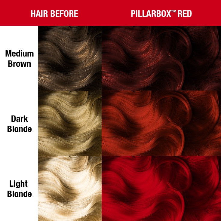 Pillarbox Red ● Manic Panic Semi-Permanent Red Hair Dye - ilovetodye