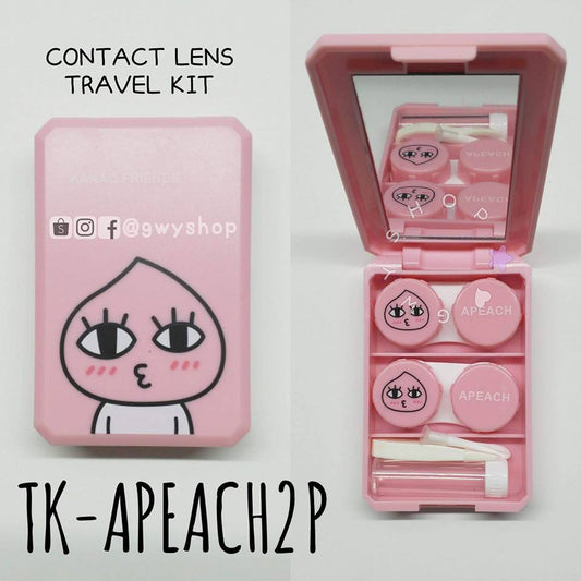2 Pairs Kakao Apeach ☆ Contact Lens Travel Kit