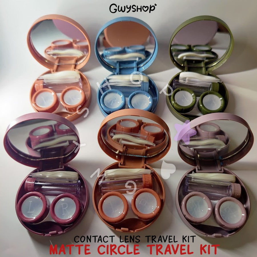 Matte Circle ☆ Contact Lens Travel Kit | Gwyshop