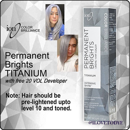 Color Brilliance by ion Permanent Brights Creme Hair Color Titanium