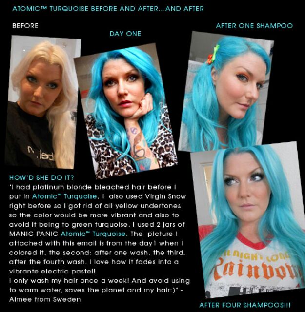 Atomic Turquoise ✌︎︎ Manic Panic Hair Dye