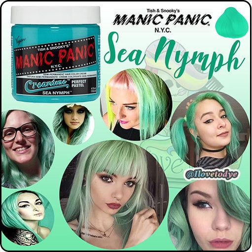 Sea Nymph Creamtones ● Manic Panic  Semi-Permanent Green Hair Dye - ilovetodye