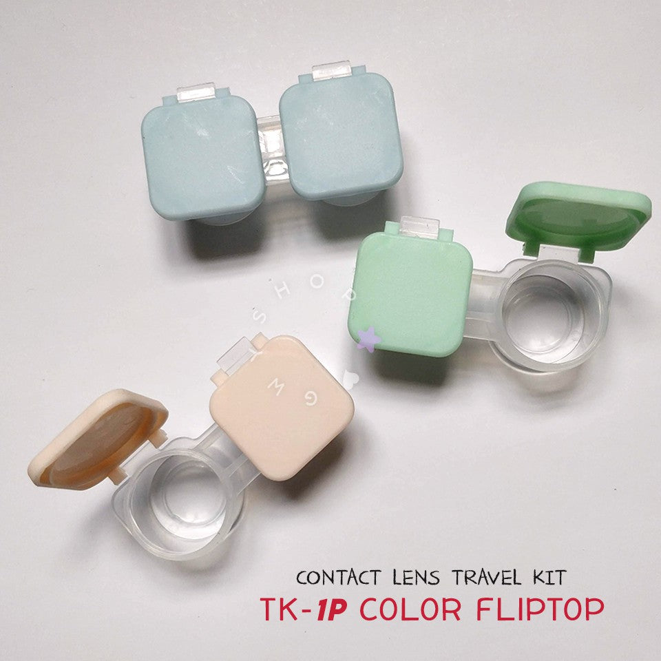 TK LC Color Fliptop Lens Case β Contact Lens Travel Kit | Gwyshop