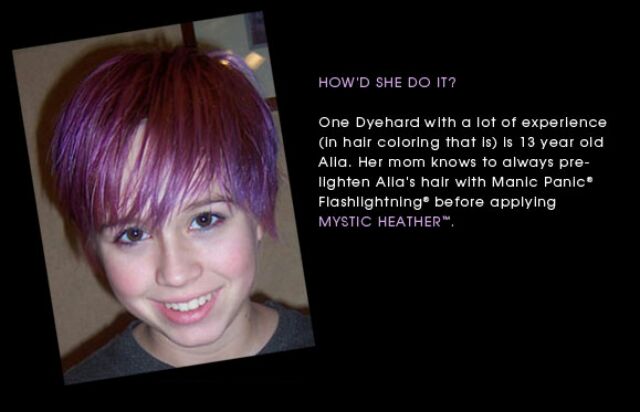Mystic Heather ● Manic Panic  Semi-Permanent Pink-Purple Hair Dye - ilovetodye