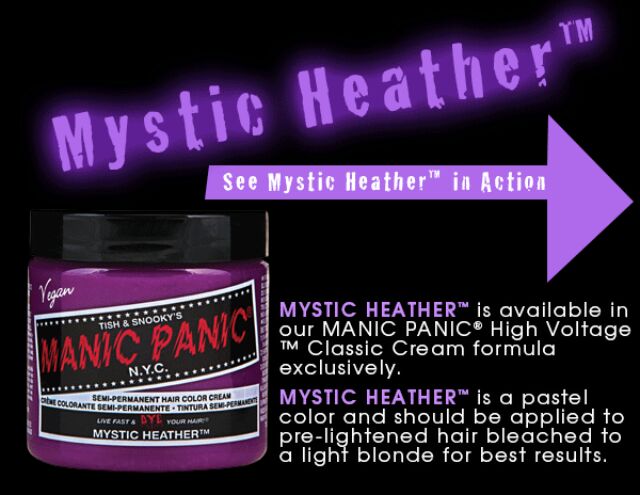 Mystic Heather ● Manic Panic Semi-Permanent Pink-Purple Hair Dye - ilovetodye