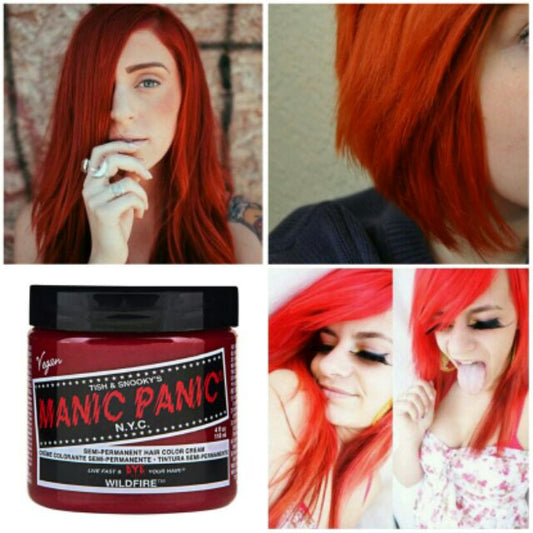 Wildfire ● Manic Panic  Semi-Permanent Red Hair Dye - ilovetodye