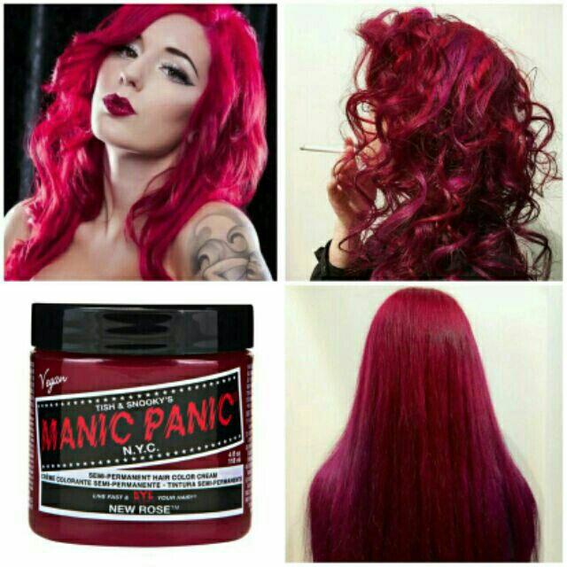 New Rose ● Manic Panic  Semi-Permanent Magenta Hair Dye - ilovetodye
