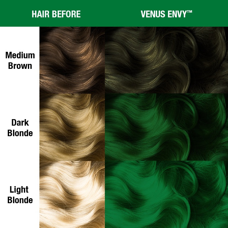 Venus Envy ● Manic Panic Semi-Permanent Green Hair Dye - ilovetodye