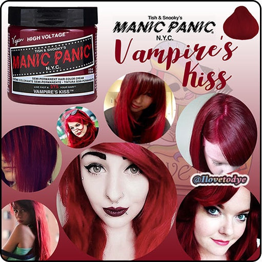 Vampire's Kiss ● Manic Panic  Semi-Permanent Red Hair Dye - ilovetodye