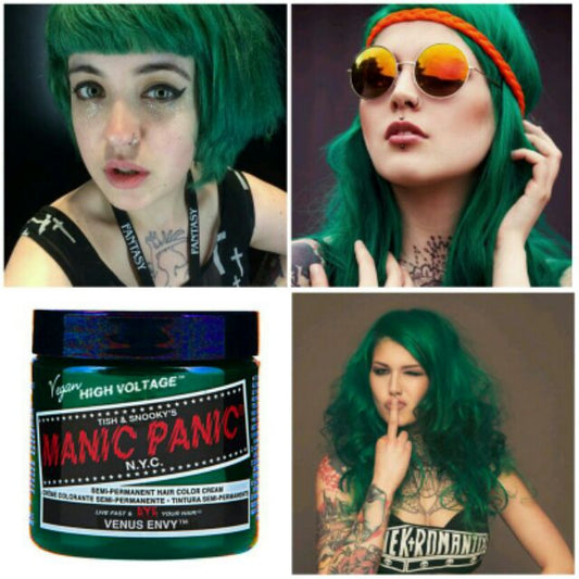 Venus Envy ● Manic Panic  Semi-Permanent Green Hair Dye - ilovetodye