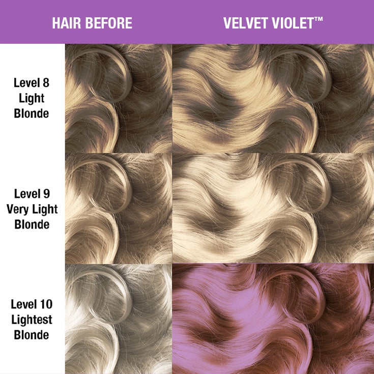 Velvet Violet Creamtones ● Manic Panic Semi-Permanent Lavender Hair Dye - ilovetodye