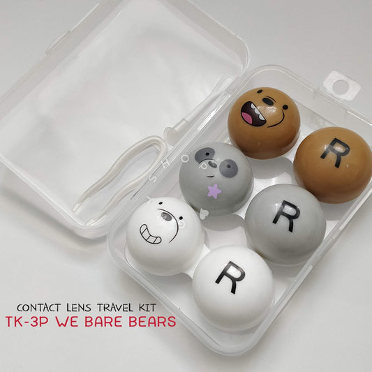 3 Pairs We Bare Bears ☆ Contact Lens Travel Kit