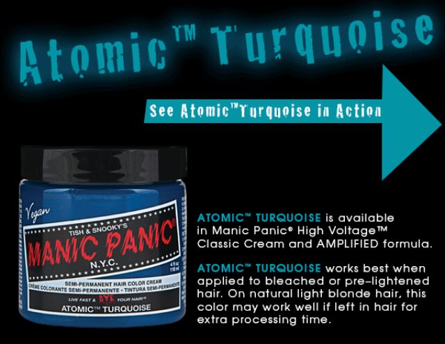 Atomic Turquoise ✌︎︎ Manic Panic Hair Dye