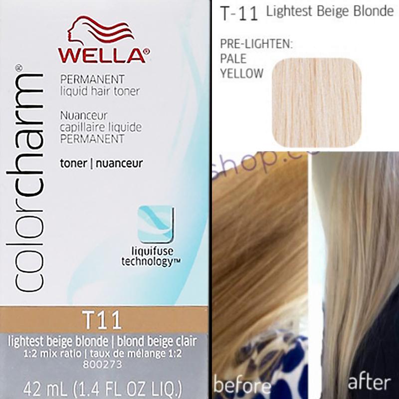 Wella Colorcharm Permanent Liquid Toners - T11 Pale Yellow