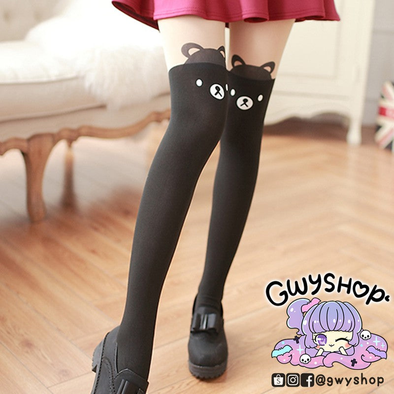 Bear Thigh High Stockings