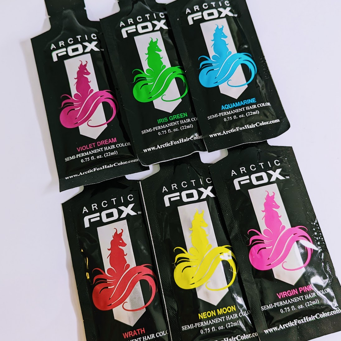 Arctic Fox Mini Pack Semi-Permanent Vegan Hair Dye Color