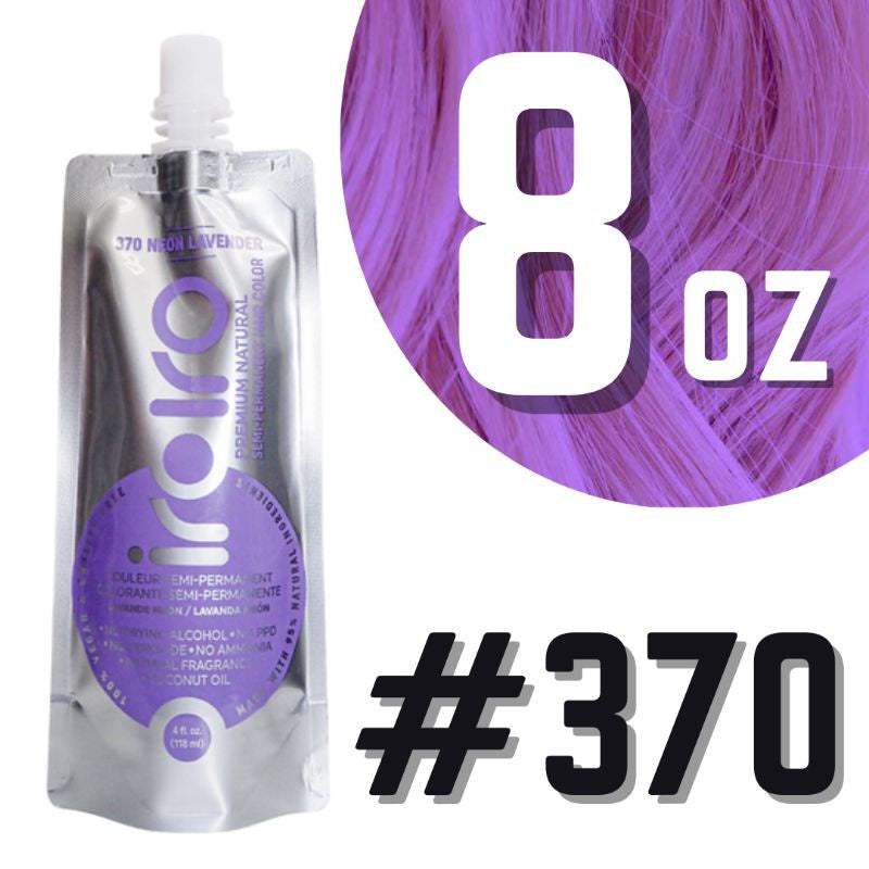 Iroiro 370 UV Reactive Lavender Neon Vegan Cruelty-Free Semi-Permanent Hair Color