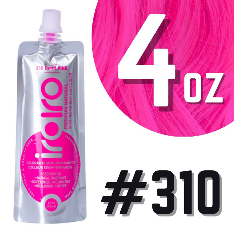 Iroiro 310 UV Reactive Neon Pink Semi-Permanent Hair Color