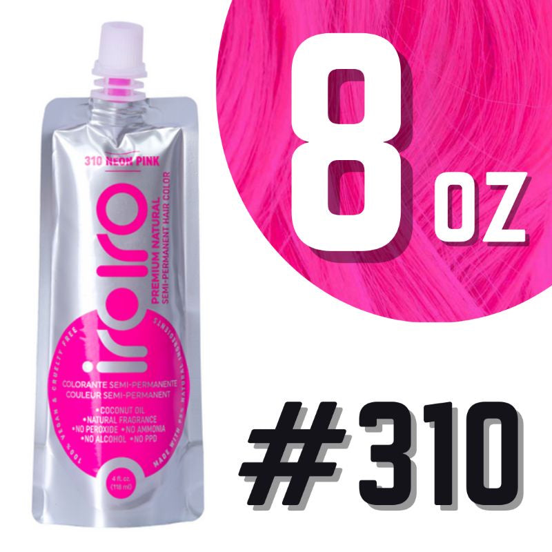 Iroiro 310 UV Reactive Neon Pink Semi-Permanent Hair Color