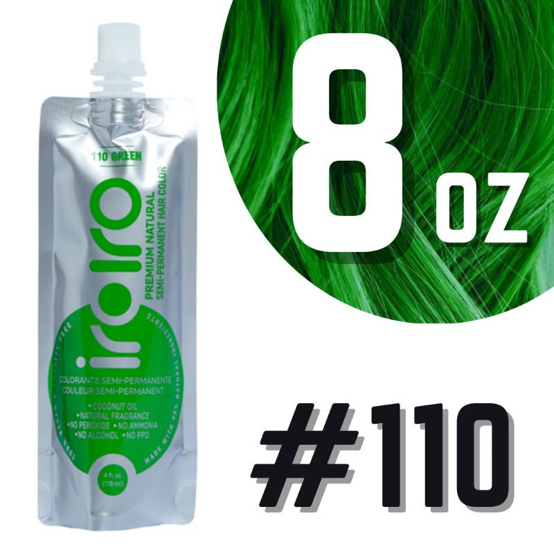 Iroiro 110 GREEN Natural Vegan Cruelty-Free Semi-Permanent Hair Color