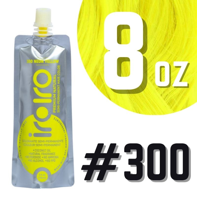 Iroiro 300 UV Reactive Neon Yellow Semi-Permanent Hair Color