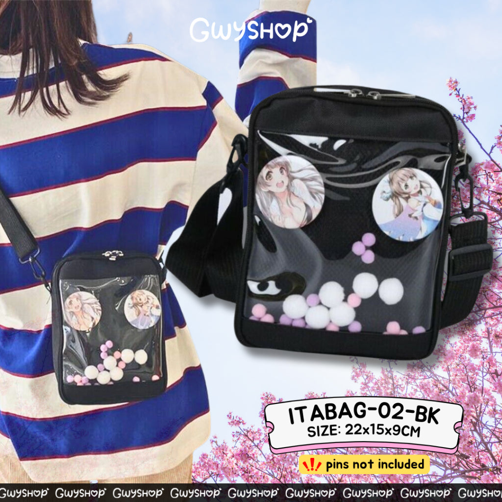 Itabag 02 Crossbody Shoulder Messenger Bag for Anime Pins