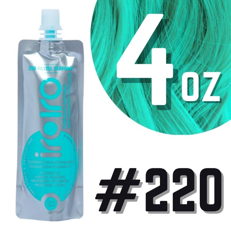 Iroiro 220 Seafoam Pastel Vegan Cruelty-Free Semi-Permanent Hair Color