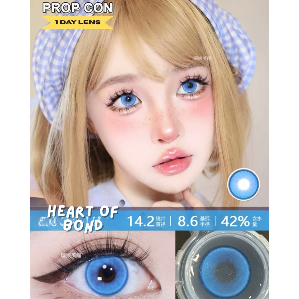 PROPCON Bue Aqua Cyan - 1 Day Use Lens Cosplay Vibrant Contact Lens