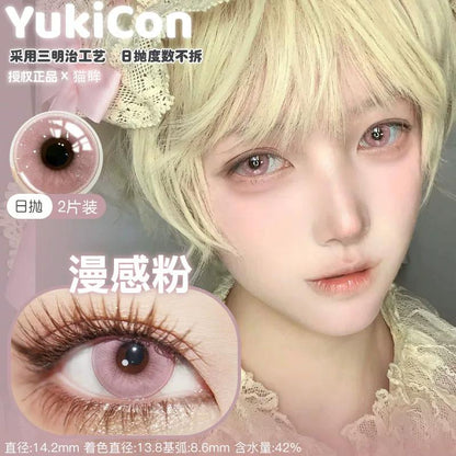 YUKICON 1 DAY RED PINK Cosplay Vibrant Contact Lens