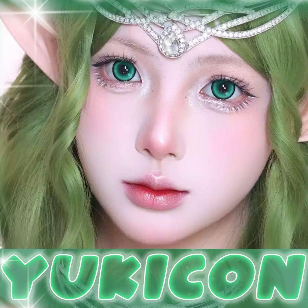 YUKICON 1 DAY Lens GREEN Cosplay Vibrant Contact Lens