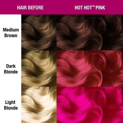 Hot Hot Pink ● Manic Panic Semi-Permanent Pink Hair Dye - ilovetodye