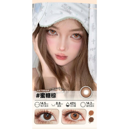 DOYA 1 DAY Use Lens Orange Brown Cosplay Vibrant Contact Lens