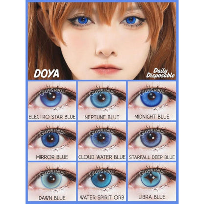 DOYA 1 DAY Use Lens Blue Cosplay Vibrant Contact Lens