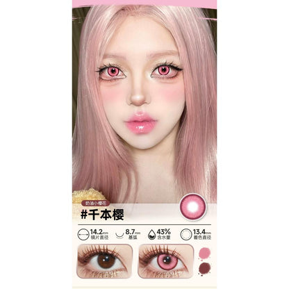 DOYA 1 DAY Use Lens Pink Cosplay Vibrant Contact Lens