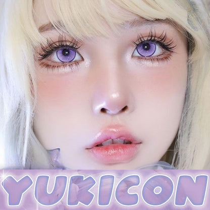 YUKICON 1 DAY PURPLE VIOLET Cosplay Vibrant Contact Lens