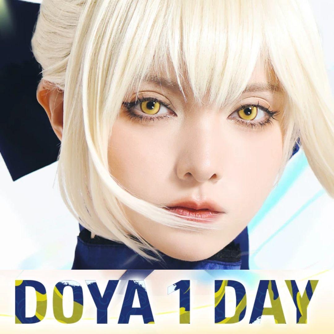 DOYA 1 DAY Use Lens Yellow Gold Cosplay Vibrant Contact Lens