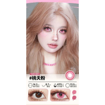 DOYA 1 DAY Use Lens Pink Cosplay Vibrant Contact Lens