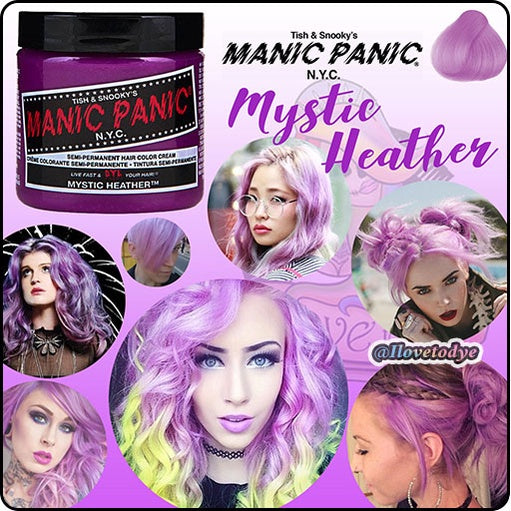 Mystic Heather ● Manic Panic  Semi-Permanent Pink-Purple Hair Dye - ilovetodye