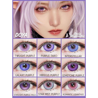 DOYA 1 DAY Use Lens Violet Purple Cosplay Vibrant Contact Lens